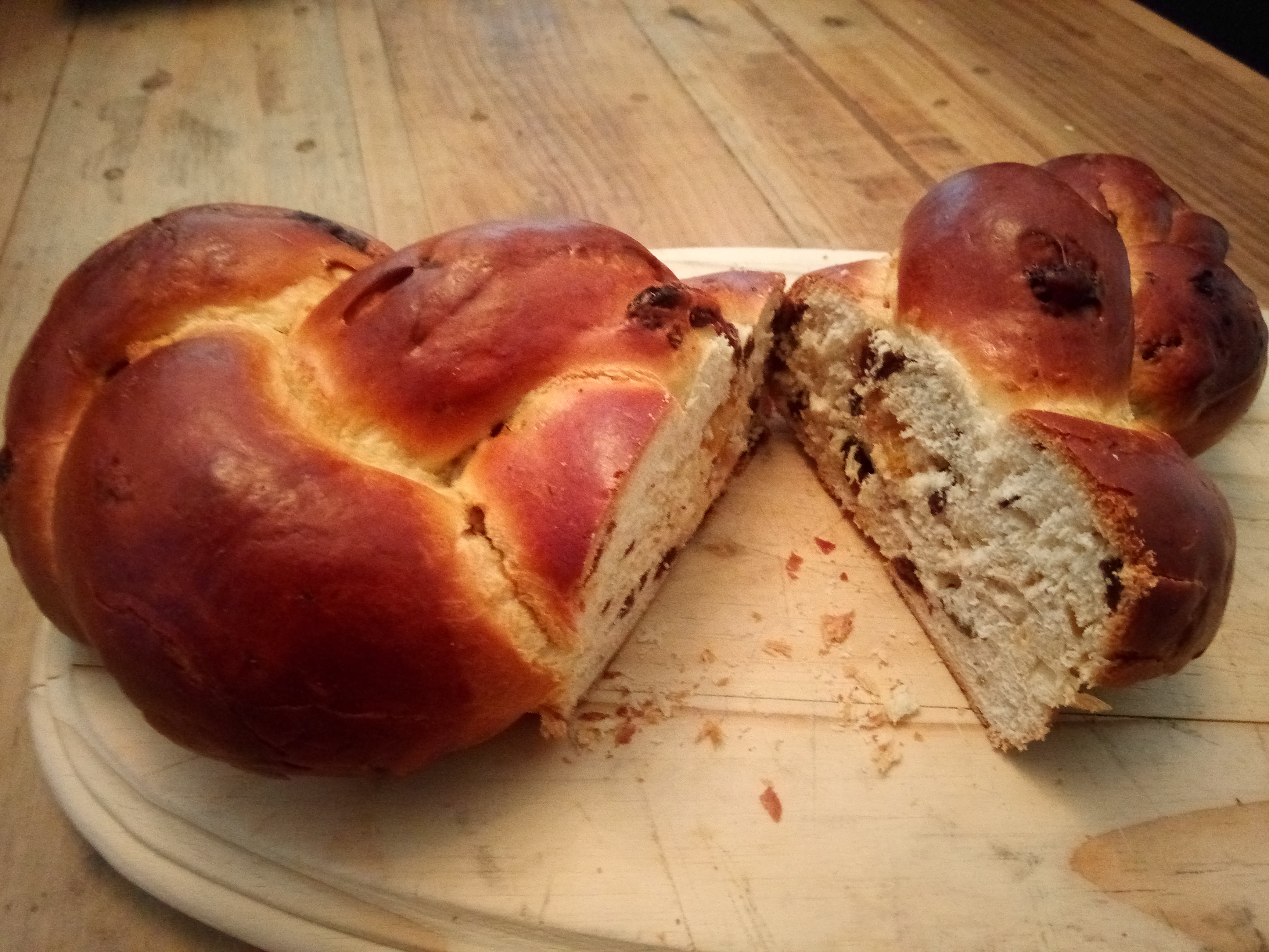 Plaited Brioche Bread